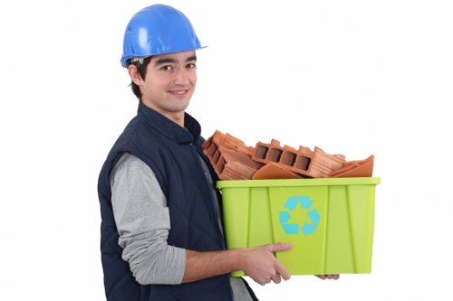 Office furniture being cleared out by professionals